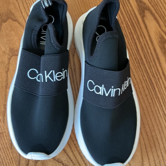 Calvin Klein Black Slip-On Athletic Shoes - Picture 3 of 6